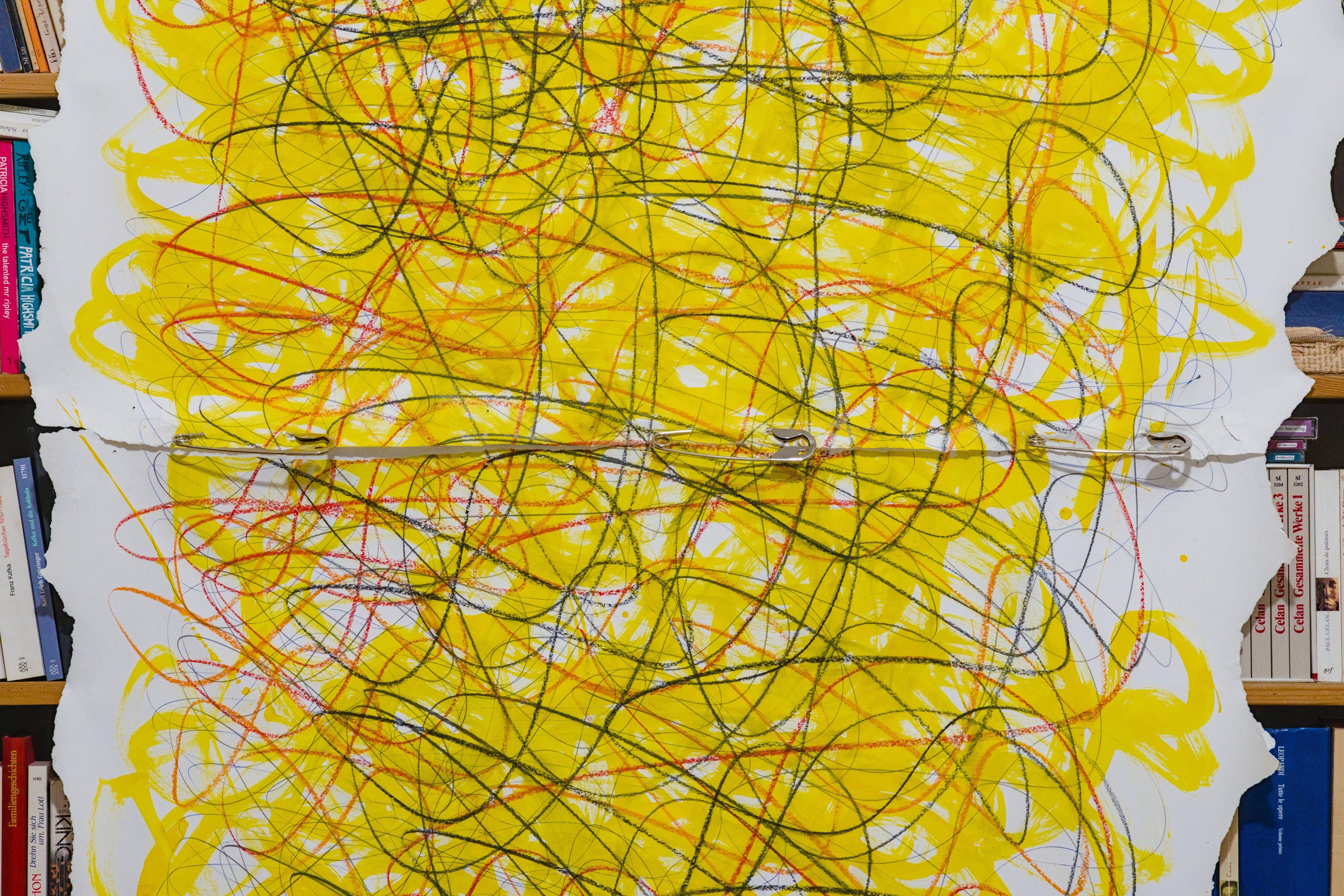Untitled (Yellow 12, Keriah 1) [mended] - Detail